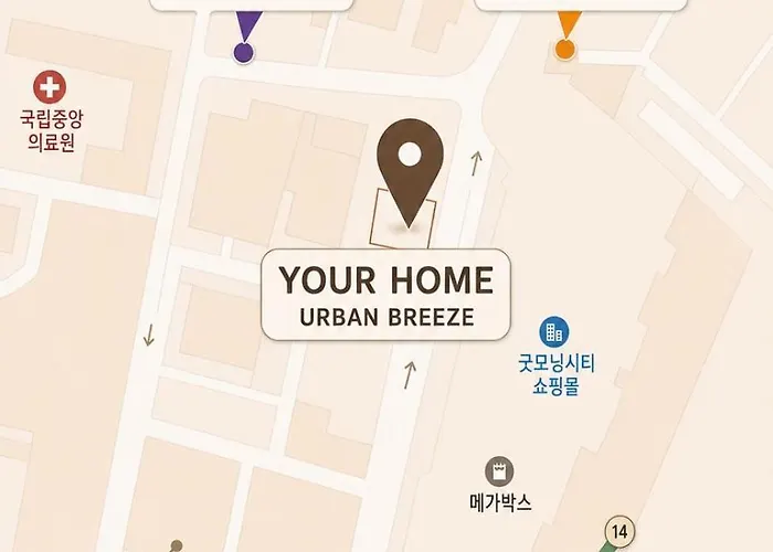 アパート Urban Breeze Ddp 2 For 10 Near Metro ソウル特別市